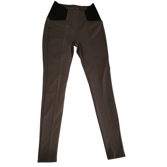 SECOND YOGA JEANS High-Waisted Brown Leggings size 27 - Picture 1 of 7